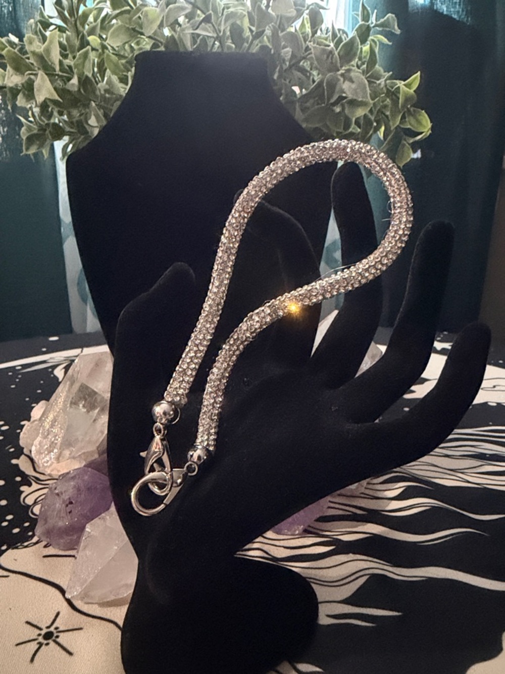 💎 Rhinestone Crystal Rope Clip for bag, keys, or cell phone 📱